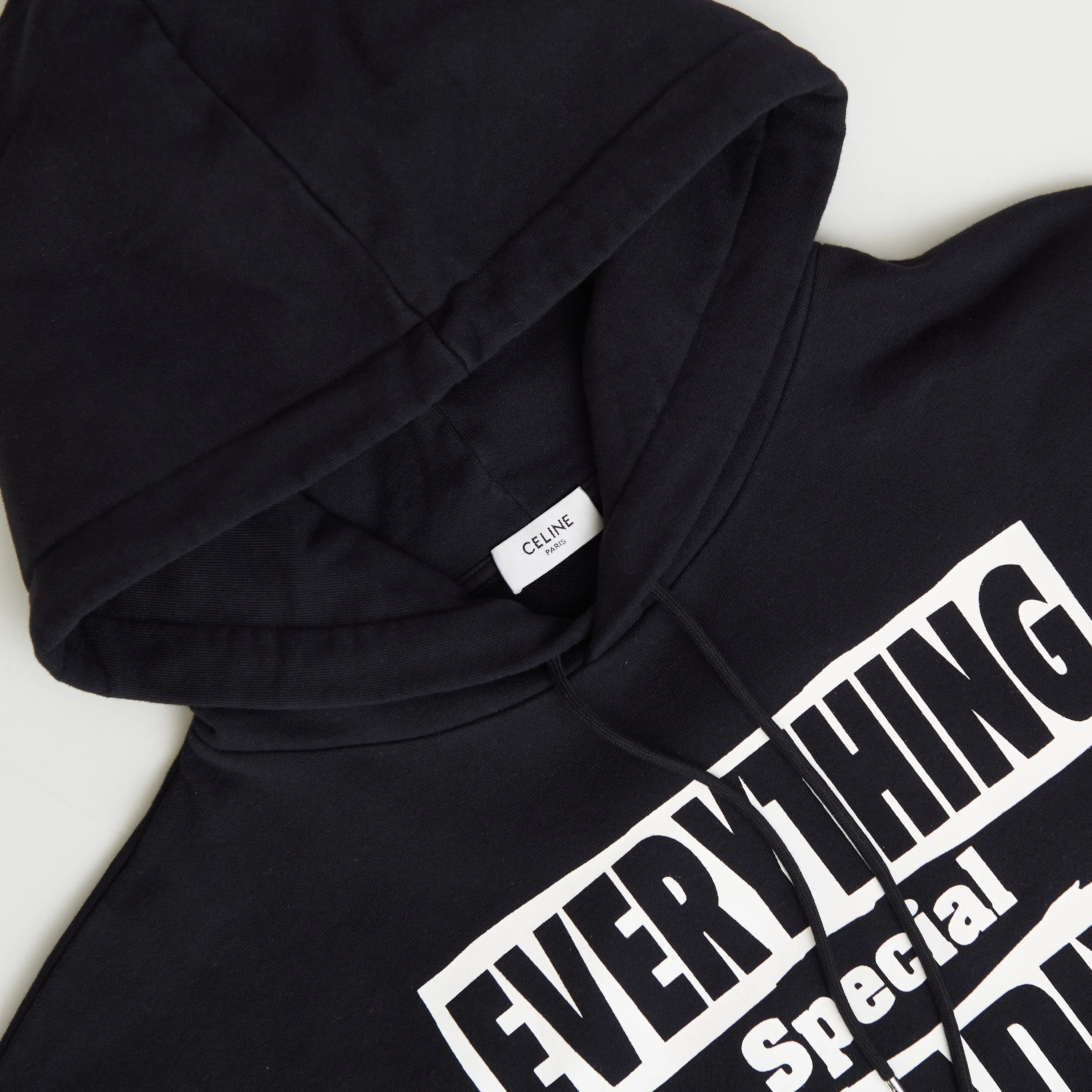 x ALAN VEGA Loose Hoodie "Everything Special Deadly Wait" Print In Cotton Fleece